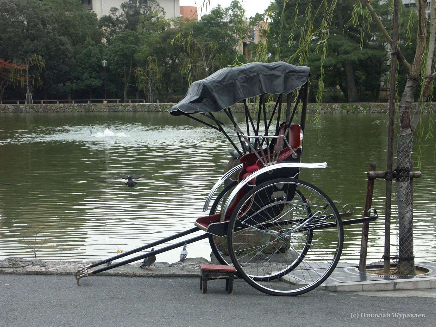 коляска рикши в Японии